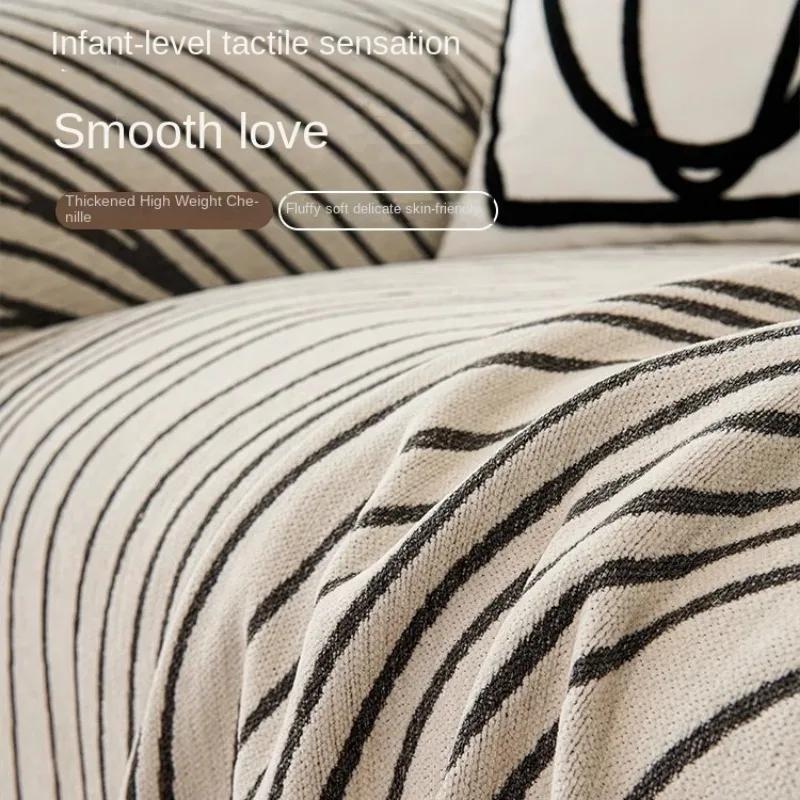 Anti-Katzen-Kratz-Sofabezug, universeller, verdickter Sofabezug, Entriegelungslinie, Komplettpaket, Ins Wind, Vier Jahreszeiten