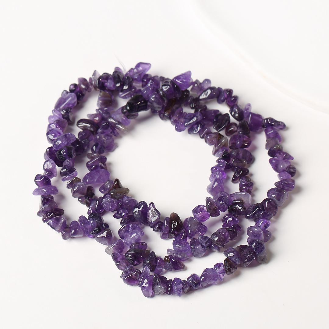 

Намисто з натуральної аметистової крихти 80 см - Поліровані, Неправильні смужки для DIY ювелірних виробів та браслетів about 80cm (5-8mm) 200 beads