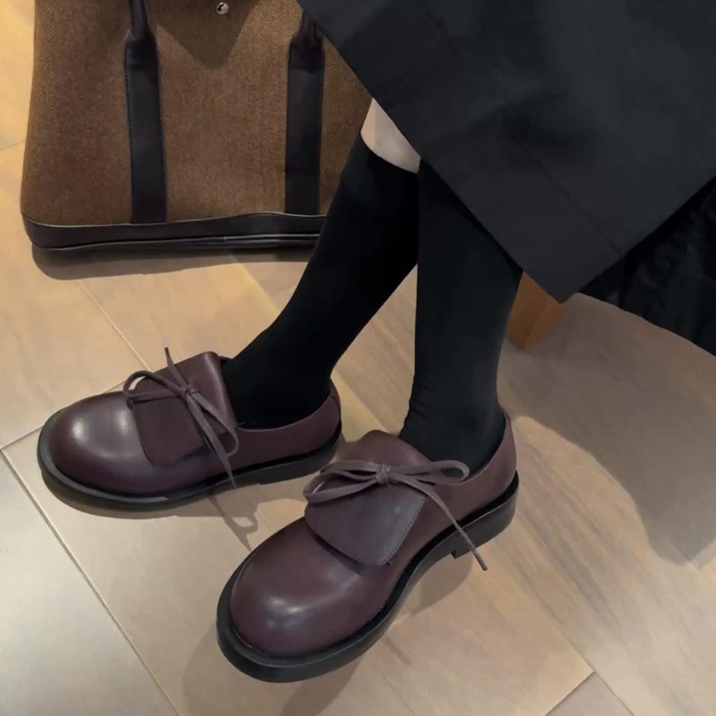 Women Flats Loafers Shoes Leather Designer Retro Shoes 2025 Trend Autumn Classic Shoes Women New Walking Dress Femme Zapatillas