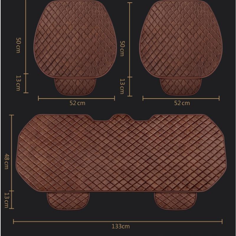 Linen Car Seat Cover Quality Flax Breathable Car Seat Cushion Anti Sratch Chair Protector Pad Universal for Sedan Suv