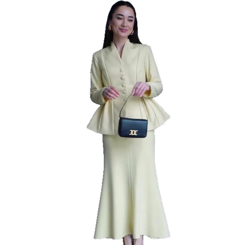 Autumn 2025 European & American Slimming One-Shoulder Casual Top Jacket
