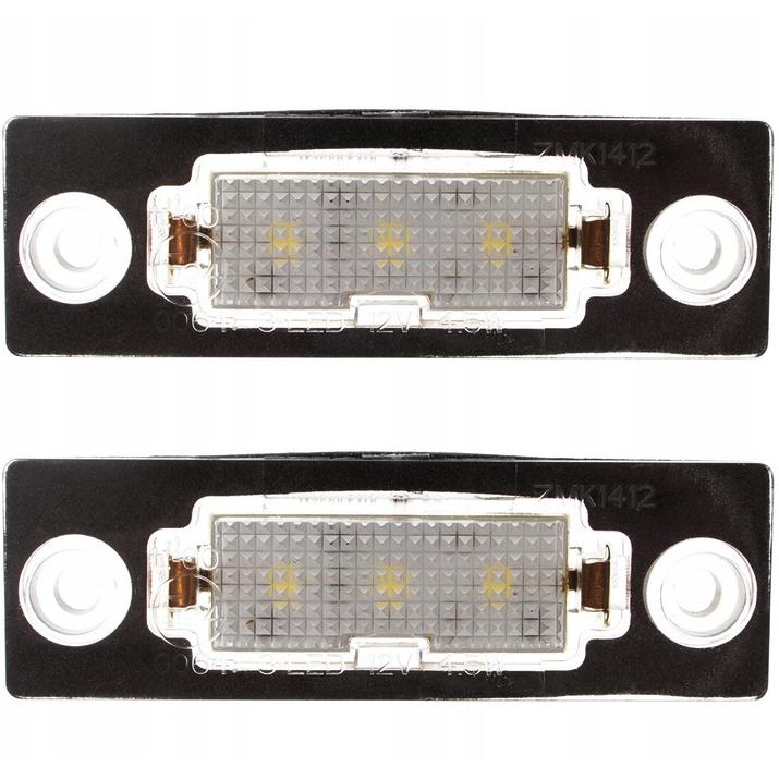 Led Licence Plate Light Kit, Autotune, For Vw Caddy Iii, Golf V Plus, Jetta V, Passat B5 Fl Sedan, Passat B6 Station Wagon, T5, Touran I, Skoda Superb