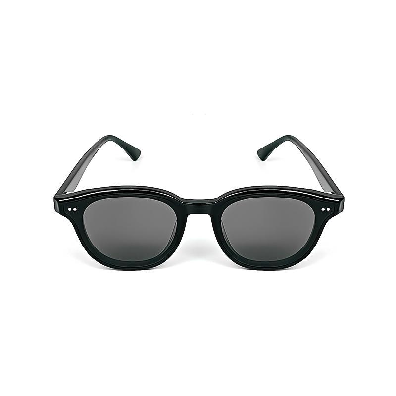 New high-end women's sunglasses GM Sunglasses JADES Round black board, super small, same style as on Red Book, sun protection
