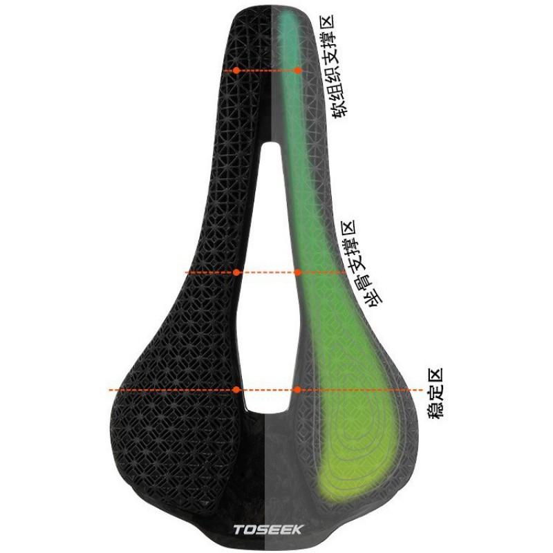 Ultra-Lightweight Carbon Fiber Bicycle Saddle P10 3D Printed Ergonomic Seat Road Mountain Bikes
