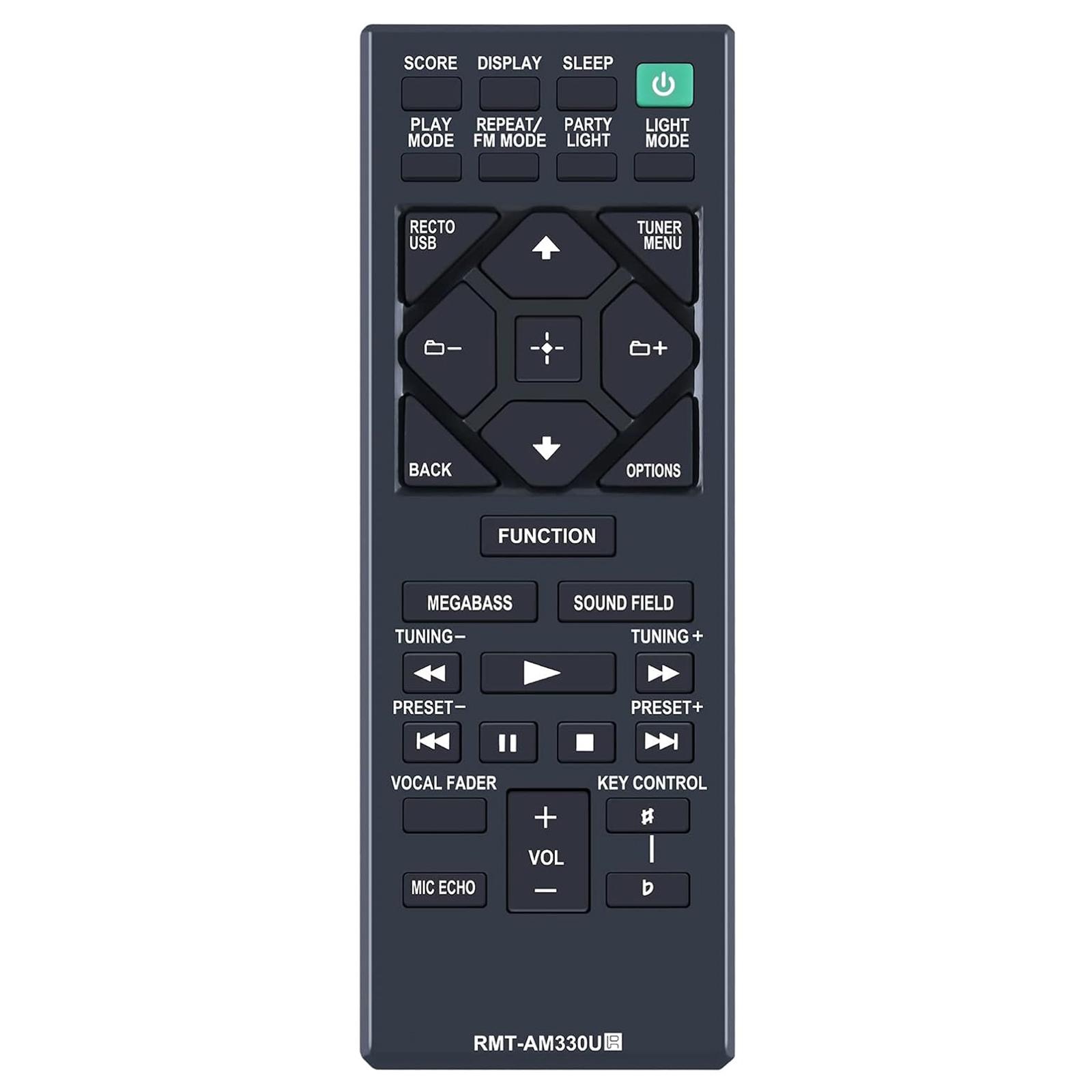 

RMT-AM330U For Sony Home Audio System Infrared Remote Control Replacement Handheld Controller A