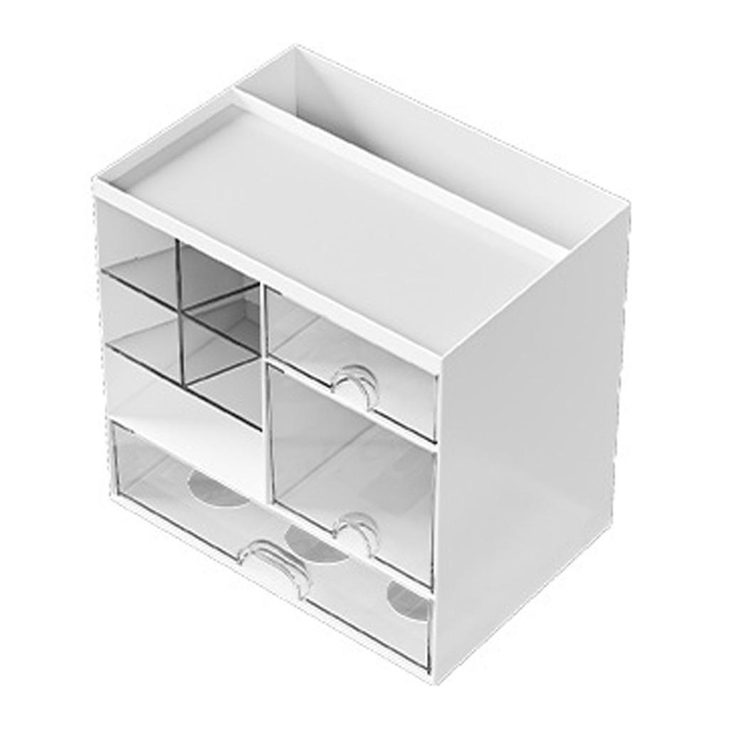 Organizzatore per Skincare Multifunzionale Custodia Espositore in Plastica per Skincare con Cassetti Scomparti Multipli per Tavolino da Toeletta