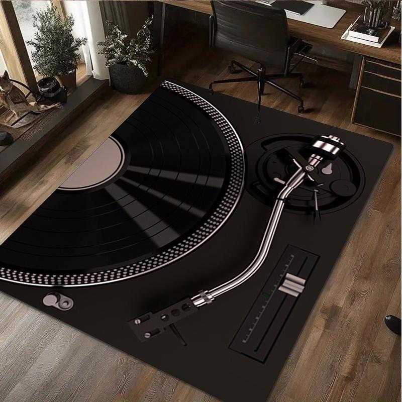 

DJ turntable Rug - Home carpet Office Decorative Carpet For Living Room Bedroom Door Mat Floor Rug Computer Chair Area Rug 40x60cm( 15x23in )