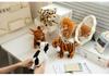 Crawl Simulation Plush Toy: Deer, Raccoon, Fox, Panda Animal Figures - Desk Companion & Ornament Gift