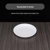 White Melamine Round Plate - Imitation Porcelain, Large and Durable, Perfect for Hotels and Restaurants