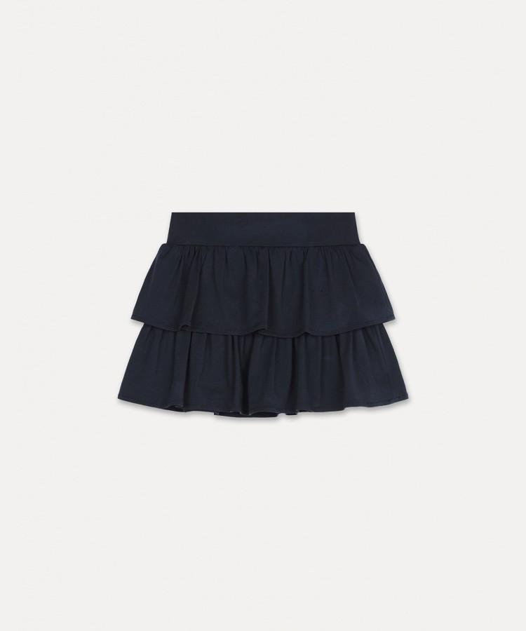 Seobdyudeu Ruffled Mini Skirt (Light Blue)