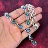 Mystic Topaz 925 Solid Sterling Silver Necklace, Handmade Gemstone Jewelry Necklace, For Memorial Day