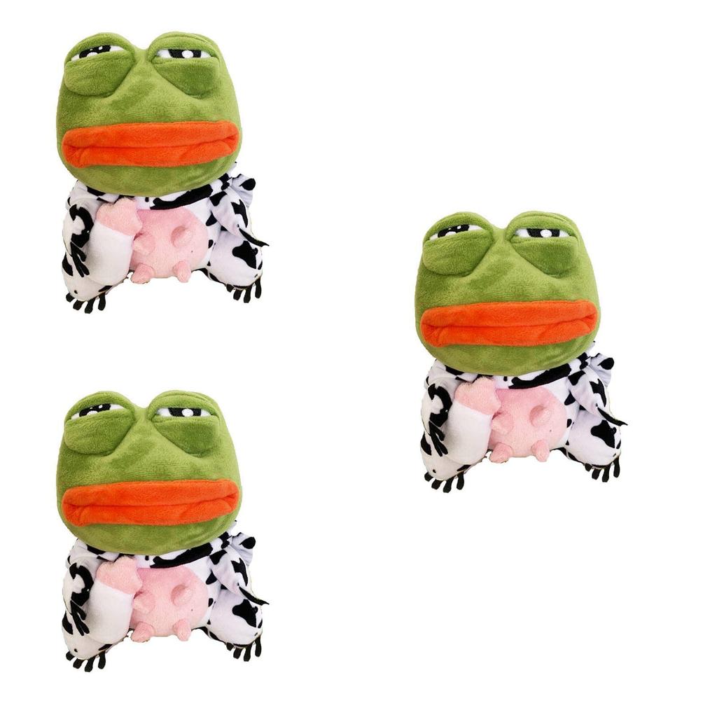 Adorable Pepe The Frog Cows Soft Stuffed Toy For Home Decor Or Office Nap