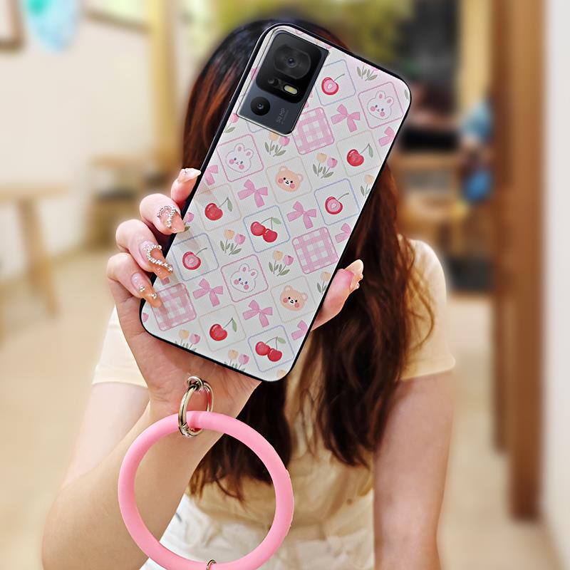 

Solid Color Cute Phone Case For TCL 40SE/T610K Personality Cartoon Funny Protective Dirt-resistant Anti-knock Soft Case TCL 40SE/T610K