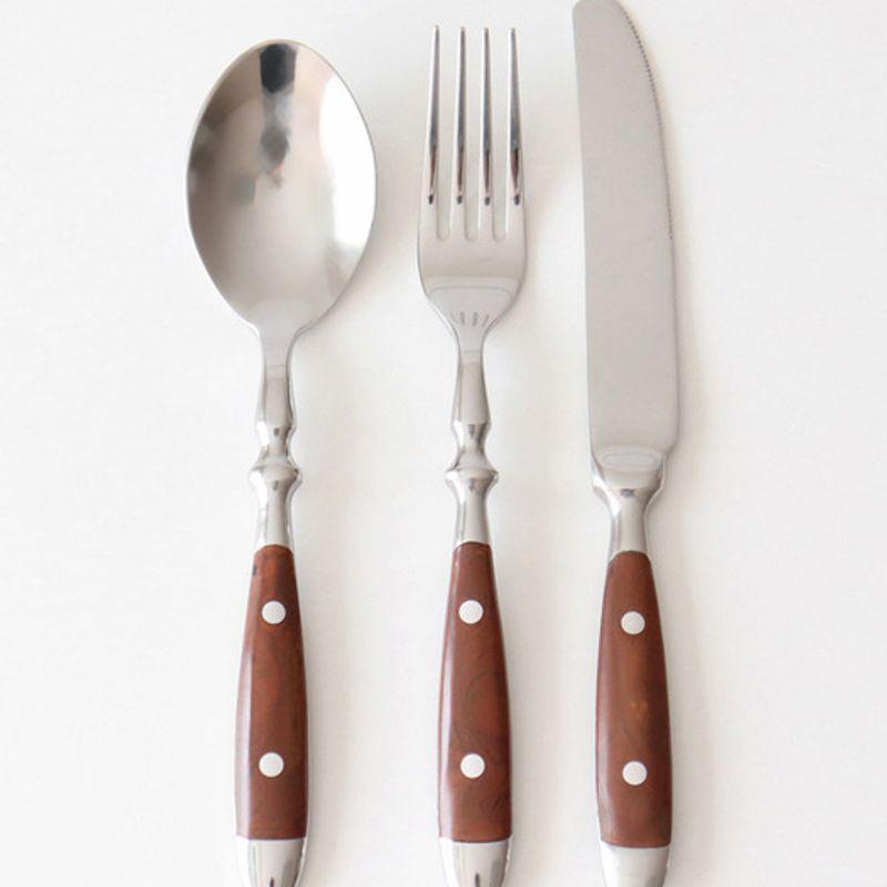 Kamomekitchen Osteria Dinner Cutlery Brown