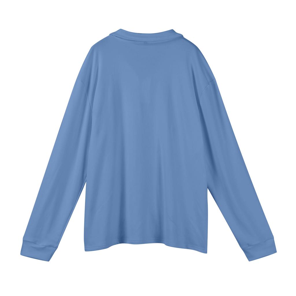 Men's Casual Solid Color Button Long Sleeve Top