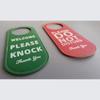 Bulletin Board Double-Sided Make Up Room Cleaning Label Door Hanger Tags Do Not Disturb Signs Door Knobs Hanger Pendant