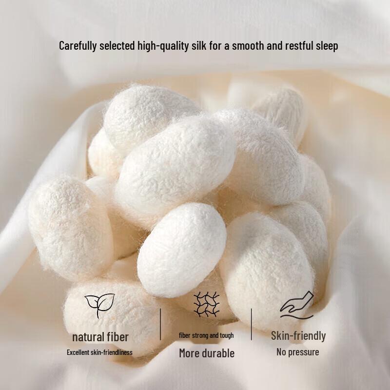 LUOLAI 100% Cotton Tussah Silk Duvet