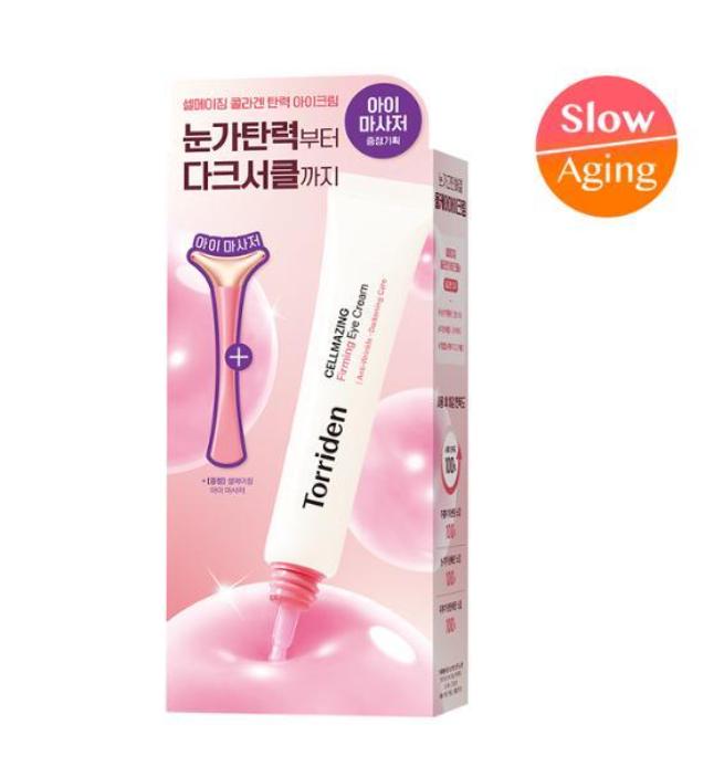 TORRIDEN Cellmazing Collagen Eye Cream 30ml + Massager – Anti-Wrinkle & Firming