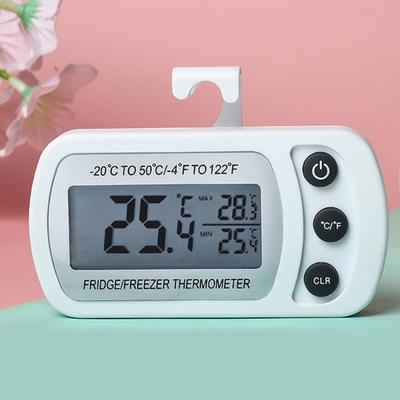 Yousheng Refrigerator Thermometer with LCD Display Waterproof Freezer Fridge Thermometer with Max/Min Record High Precision Refrigerator