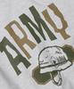 FRIZMWORKS Army Helmet Sweatshirt _ White Melange