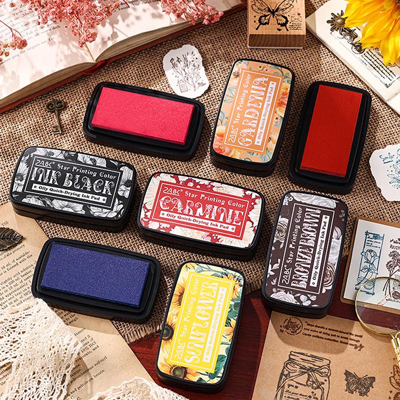 Colorful Multicolor Ink Pad Planner Stamps Art Scrapbook Student Supplies Self Ink Stamp Inkpad School Accessories Stationery