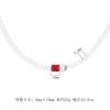 New Fashion Retro Australian Pearl Metal Artificial Color Treasure Mixed Necklace Women's High-end Feeling