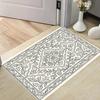 Minimalist Line Floral Pattern Door Mat Anti Slip Entrance Doormat Simple Vintage Flower Rug Front Door Bedroom Home Decor