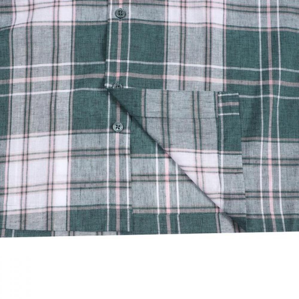 DakS Men S Linen Blend Big Check caSual Shirt Regular Fit  dmS3Shcl140e1 