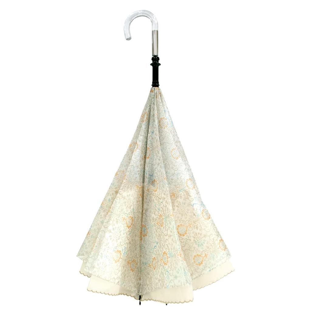 saKASA MonChouChou Inverted Umbrella Made of Sparkling Fabric for for Both Sunny and Rainy Long Inverted Reverse Folding UV Water Gift [CARRY Style]