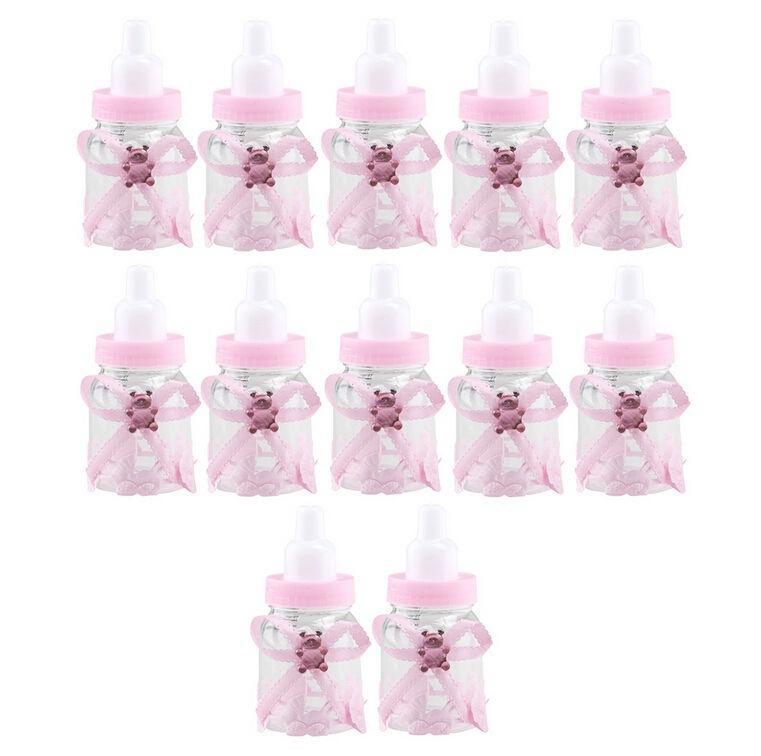 nachfüllbar Baby Flasche 12 stk Süßigkeiten Box Babyparty Taufe Party Geschenk