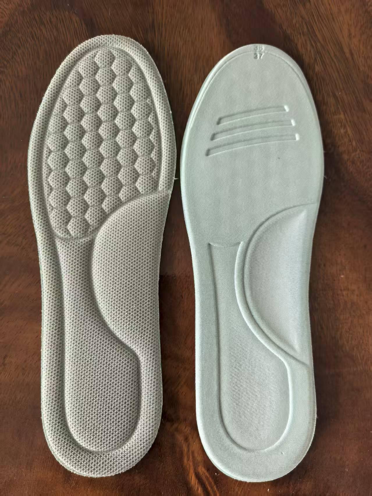 Haiboli Men s Breathable Deodorant Insoles - Sweat-Absorbing, Pain-Relief, Barefoot Comfort, Mugwort Freshness for Sports and Everyday Wear 39-40