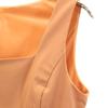 FOXEY NEW YORK Made In Japan No Sleeve One Piece 40 Orange Brown Women Used
