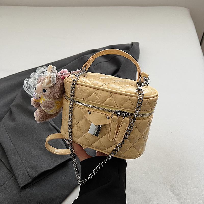 Premium Sense Küçük Kokulu Rüzgar Eşkenar Dörtgen Zincirli Taşınabilir Kutu Çanta Kadın Yabancı Stil Çok Yönlü Omuz Askılı Postacı Çantası