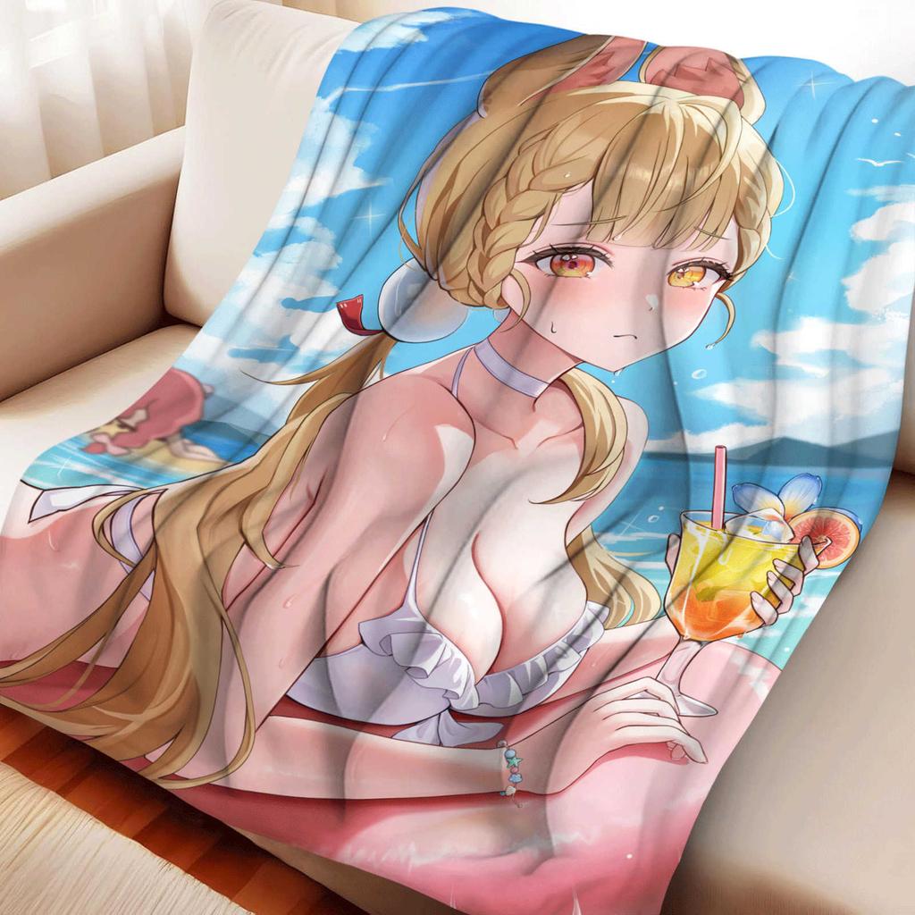 Zenless Zone Zero Alice Thymefield Flannel Blanket Cover Warmth Soft Anime Blanket Multifunctional Decor Home Universal Blankets