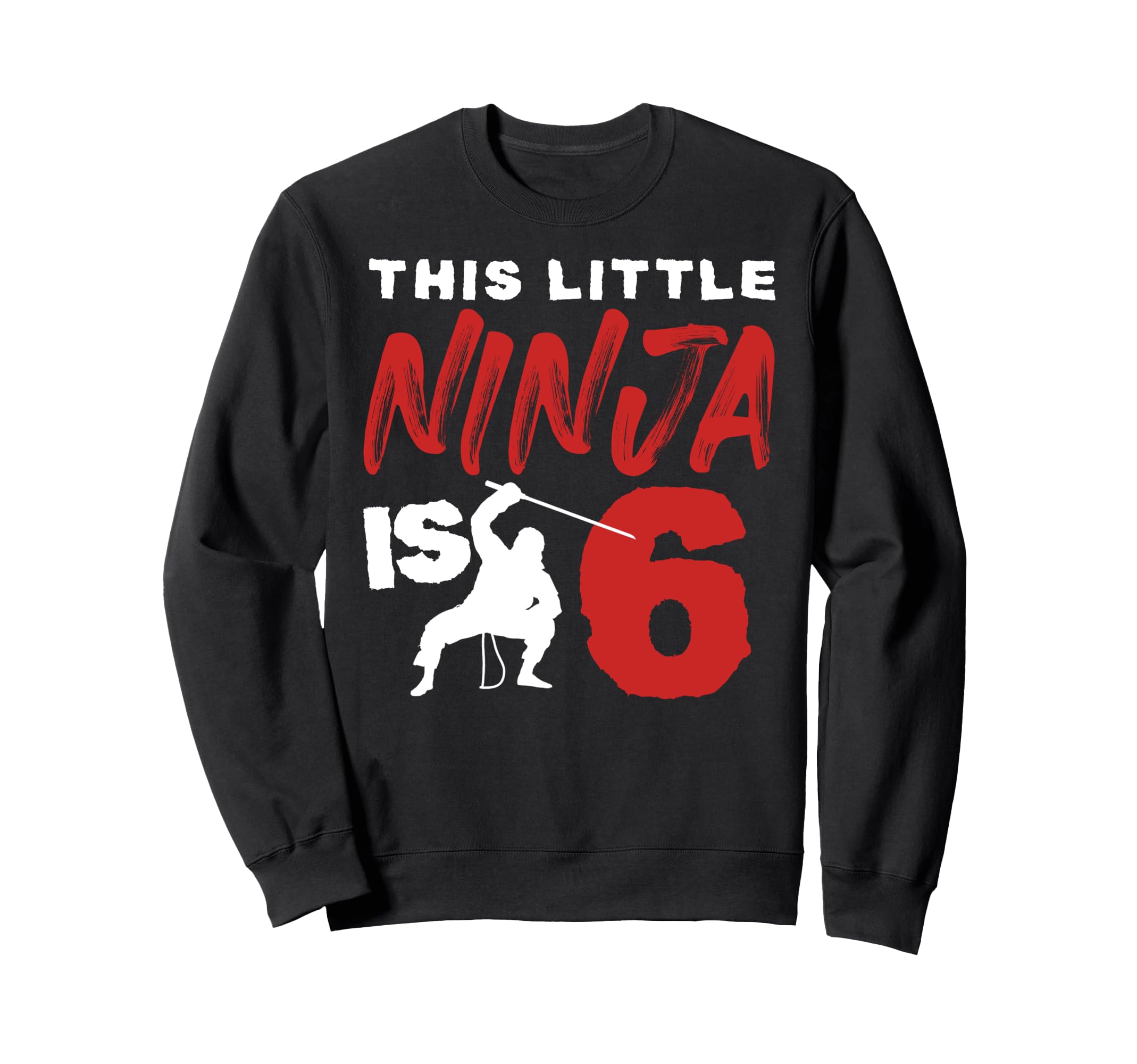 

Храбрый ниндзя для вечеринки в стиле ниндзя, толстовка на тему боевых искусств для 6-летних чёрный