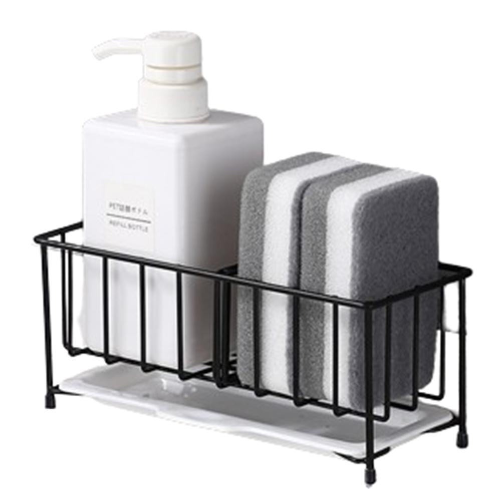 Rustproof Kitchen Sponge Holder Self-draining Drain Rack Organizer Kitchen Sink Rack  Countertop