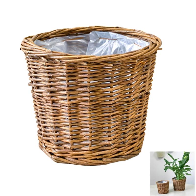Permanentl Woven Desk Accessory Basket Organic Design Ideal For Home Organization