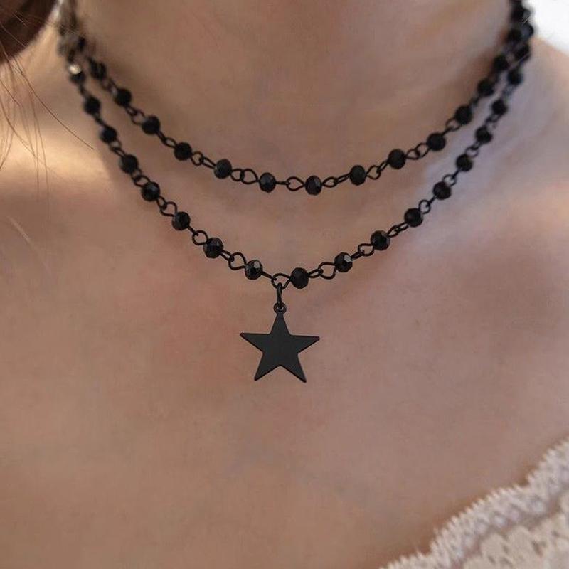 Mädchenstil Weinrot Leder Kreuz Choker Schlüsselbein Kette Aufhellendes Halskette