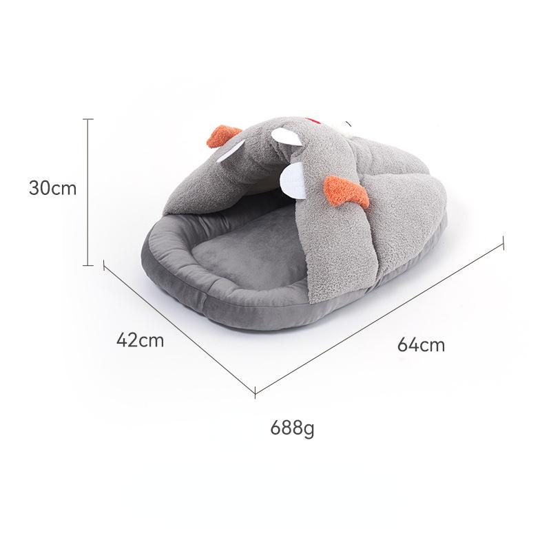 Cat Bed House Soft Plush Kennel Puppy Cushion Small Dogs Cats Nest Winter Warm Sleeping Pet Dog Bed Pet Mat Supplies