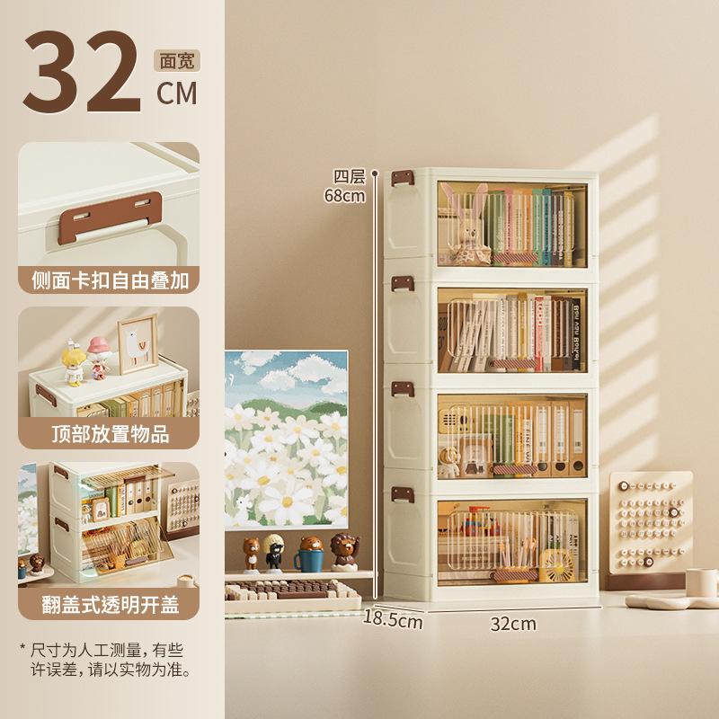 Plastic Large Capacity Multifunction Folding Storage Boxes Without Universal Wheels Dustproof Wardrobe Closet Organizer