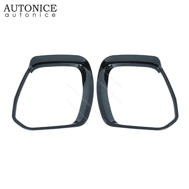ABS Black Side Door Mirror Cover Rain Visor Guard Fit For Nissan Patrol Y62 Armada Infiniti QX80 QX56