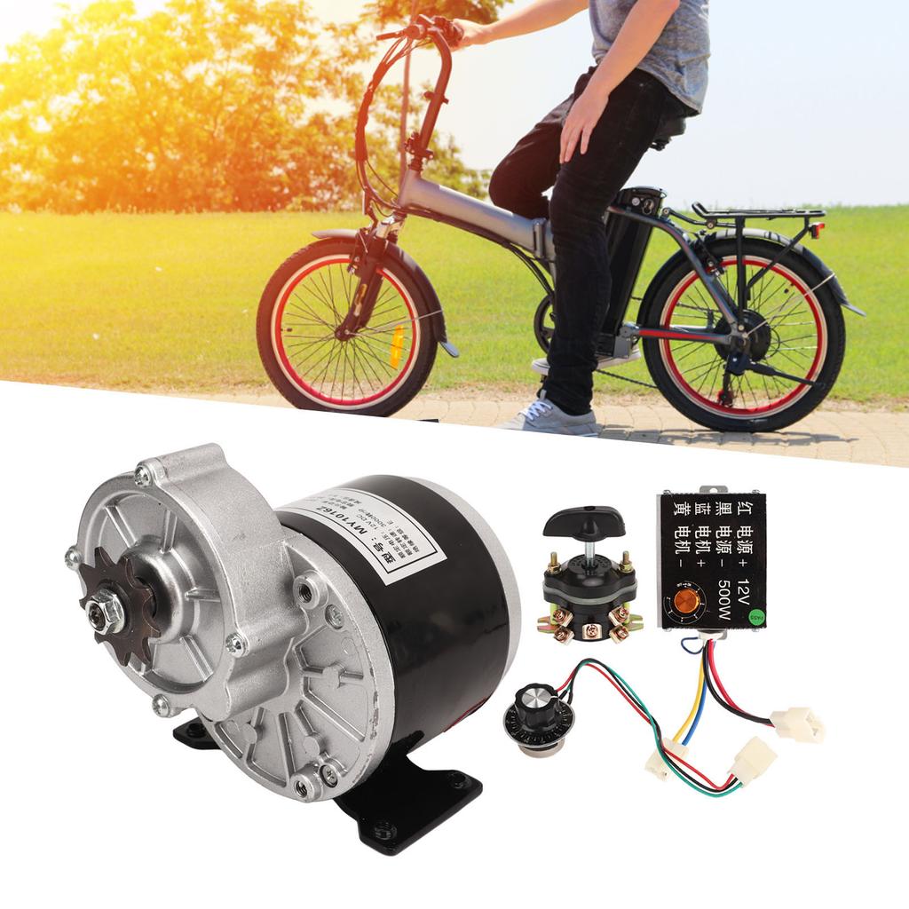 12V 350W Gear Reduction Electric Motor With Controller Inverted Switch 12V 500W Speed Control Knob