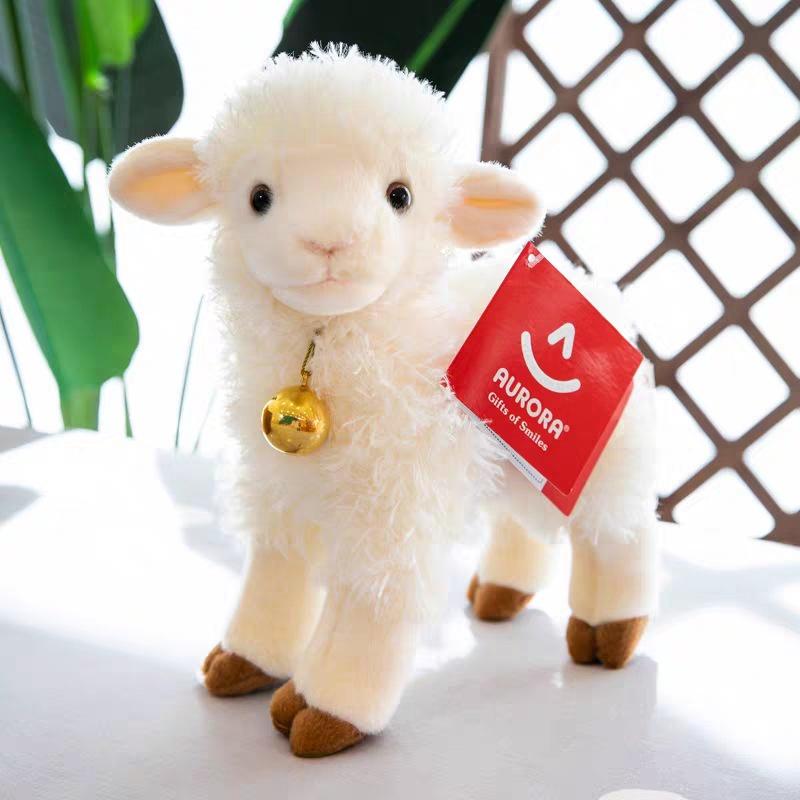 Aurora Bell Sheep Plush Toy Soft And Cuddly Stuffed Animal For Children's Birthday Gift Wholesale