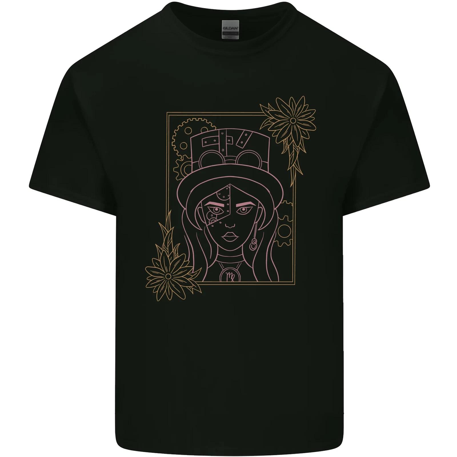 

Virgo Steampunk Zodiac Star Sign Astrological Kids T-Shirt Childrens XL