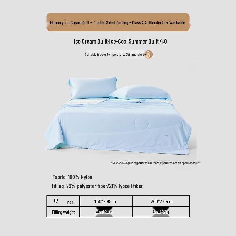 Mercury Home Textiles Ice Core Cooling Summer Quilt 4.0