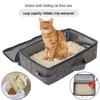 Portable Foldable Cat Litter Box - Oxford Cloth Outdoor Travel Pet Toilet and Poop Basin