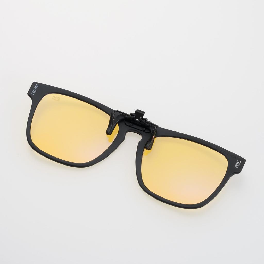 Night Glasses Matte Black YELLOW Night Driving Night Fishing [Bunnywalk] BW-023 BW-0233Y