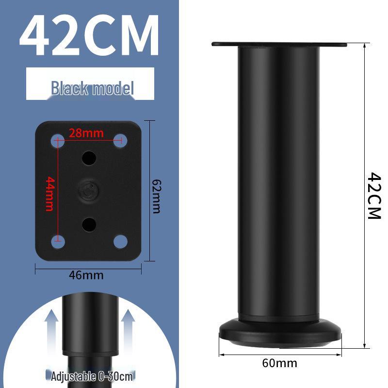Adjustable Stainless Steel Legs for Sofa, TV Cabinet, Coffee Table, Bathroom Cabinet, and Bed.