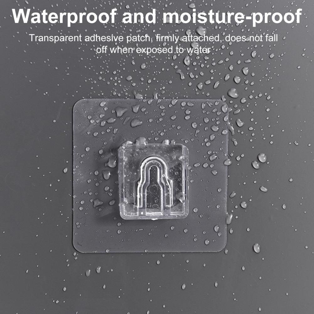 Mop Clip Broom Holder Non-Slip Design Waterproof Mop Strong Load-bearing Storage Rack Broom Hanger Hook