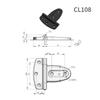 Plastic T-Strap Shed Hinge Heavy Duty Gate Strap Hinge Barn Door Hinges Vintage Style Hardware Rustproof Black